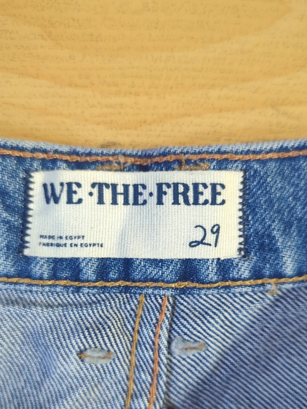 We The Free lucky you mid rise barrel jeans button fly oversized curved sz 29 - Picture 8 of 12